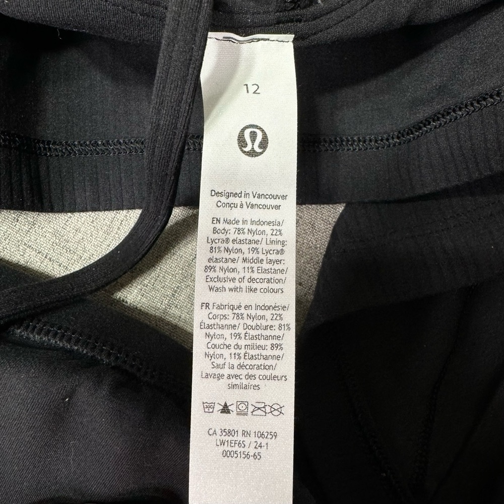 Lululemon Align Strappy Back Tank Top Black 10 12 Nwt - Picture 6 of 8